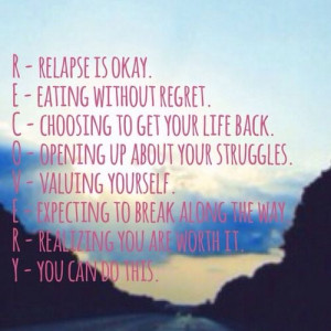 Eating Disorder Recovery.