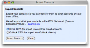 export gmail contacts blackberry