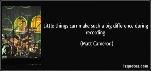Little things can make such a big difference during recording. - Matt ...