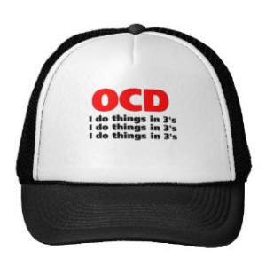 ocd funny quote mesh hat