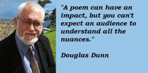 Douglas dunn famous quotes 1