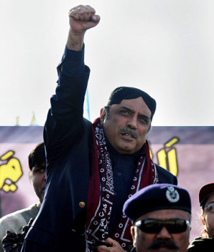 Asif Ali Zardari, husband of slain Pakistani opposition leader Benazir ...