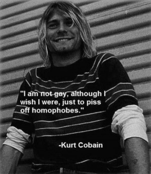 gay, kurt cobain, quote