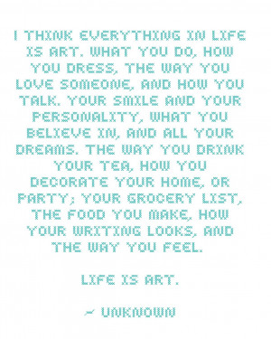 really love this quote I found a while ago: