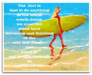 Girls room decor- surfer girl inspirational typography art print, 8x10 ...