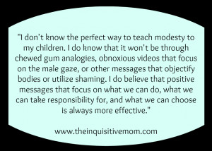 ... Hope to Teach My Children About Their Bodies, Clothing, and Modesty