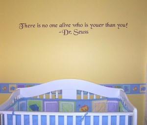 ... gallery picture example Dr. Seuss quotein nurseryBlack Chancery font