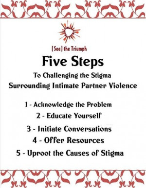 ... the Stigma Surrounding Intimate Partner Violence #seethetriumph