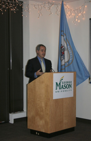 GMU President, Dr. Àngel Cabrera, delivers a few inspiring words ...