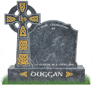 Irish Celtic Cross Headstones