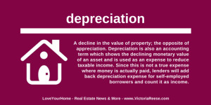 Today’s Real Estate Term: depreciation