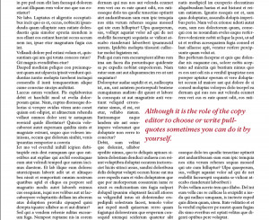 This wraps up our topic about pull-quotes. Hope you like it and if you ...