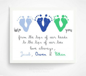 Footprints Art, Father'S Day Gifts, Crafts Ideas, Personalized Gifts ...