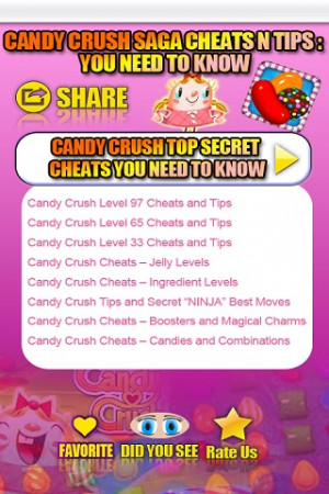 Download Candy Crush Saga Cheats N Tips free free for your Android ...