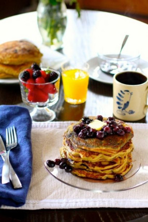 Blueberry Buckwheat Pancakes...oh my