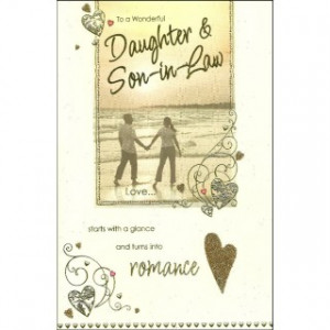 To A Wonderful Daughter & Son-in-Law' Wedding Anniversary Card ...