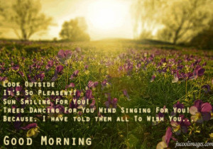 Good morning nature quote