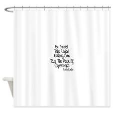 Be Brave Paulo Coelho Quote Shower Curtain for