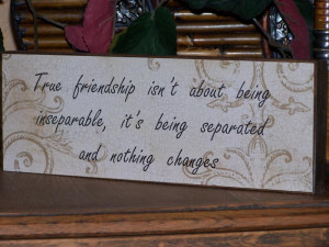 Wood Decoupage Sign, True Friendship Bridesmaid Quote, Home Decor ...