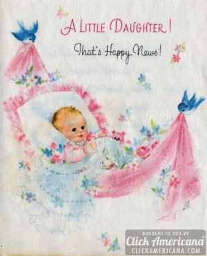 welcome baby girl cards