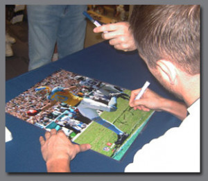 Eagles signing Autographs for Fans