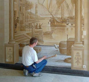 ... Classic Harbor Painting Wall Murals Palace – Wall Quotes Decals