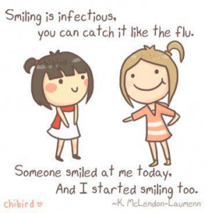 Happiness Quotes smile infectious catch flu