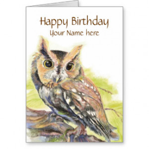 Owl Sayings Cards & More