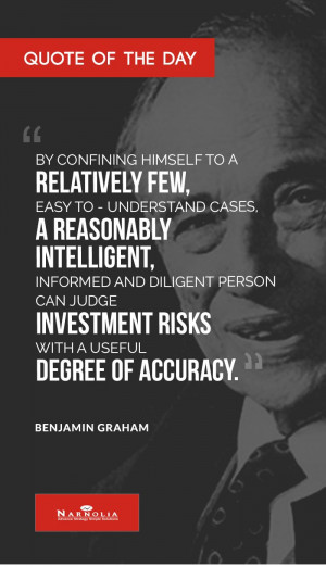 ... intelligent, informed and diligent person can judge investment risks