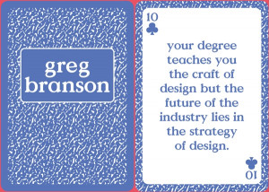 ... Cards With Valuable Quotes Remind Designers To Play Their Cards Right