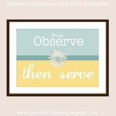 : General Conference Printables - October 2012 - November Visiting ...