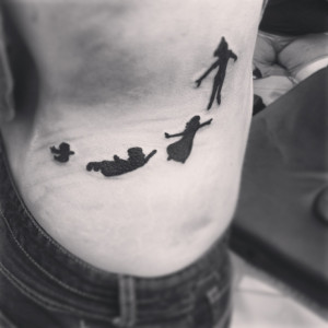 Peter Pan shadows tattoo