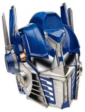 ... play helmet looks and sounds like Optimus Prime from Transformers 2