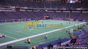 Humphrey Metrodome Section Lower Level Corner 138 View for Football ...