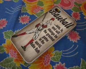 Vintage Baseball Art Babe Ruth Quote Case for iPhone by blinka98, $14 ...