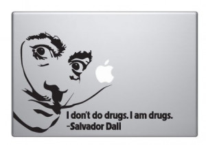 Salvador Dali Vinyl Macbook quote Decal Art - Thumbnail 1