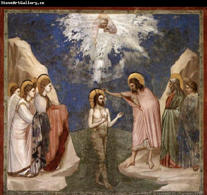 GIOTTO di Bondone Baptism of Christ