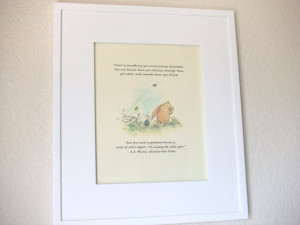 Always Remember - Winnie the Pooh Quote - Classic Pooh and Piglet 8x10 ...