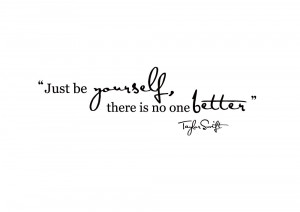 Just Be Yourself Lyric Wall Sticker by Taylor Swift