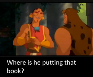 The Road to El Dorado! Tzekel-Kan puts the book inside his shirt and ...