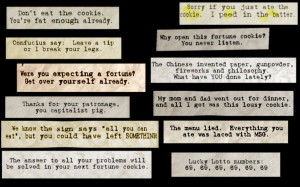 Fortune Cookie Messages by presterjohn1