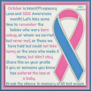 Break the silence. In memory of all lost babies