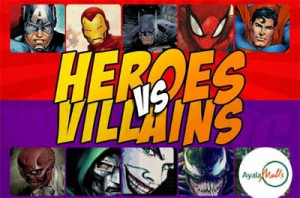 heroes vs villains abreeza mall