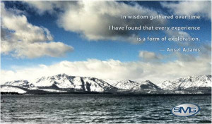 Lake Tahoe with Ansel Adams quote