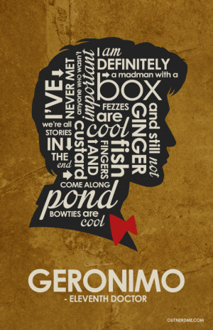 Matt Smith (11th Doctor) Inspired Quote Poster by outnerdme