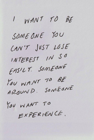 Want Someone You Can Just