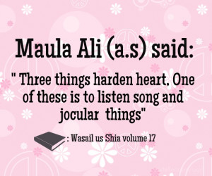 Maula ali (a.s) said: 