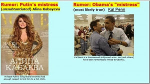 Vladimir Vladimirovich Putin Vs. Barack Hussein Obama...