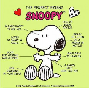 Snoopy Perfect Friend