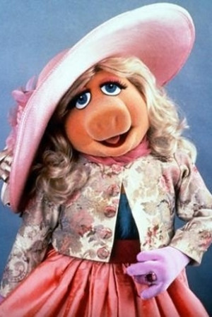 ... fashion finish line, Miss Piggy or the late, great Anna Nicole Smith